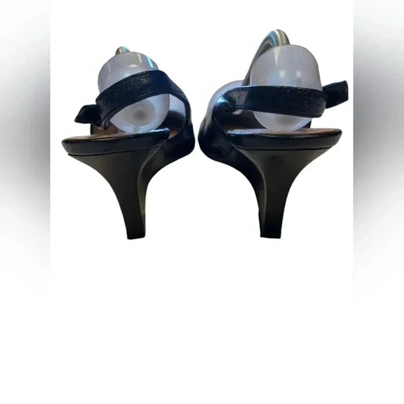 Franco  Sarto Black Leather Slingback Wedge Shoes Size 7.5M - Picture 6 of 8